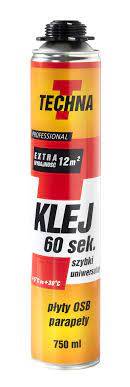 TECHNA KLEJ 60 SEKUND 750ML NA PISTOLET