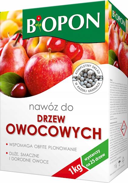 BIOPON NAWÓZ DO DRZEW I KRZEWÓW OWOCOWYCH 1kg.