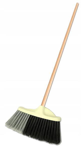 MIOTŁA GOSPODARCZA SKOŚNA 30cm Z KIJEM
