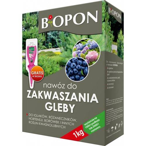 BIOPON NAWÓZ DO ZAKWASZANIA GLEBY 1KG