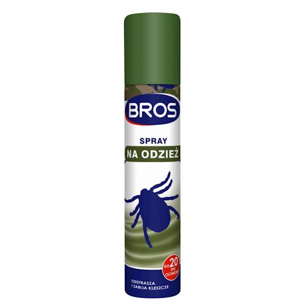 BROS SPRAY NA ODZIEŻ 90ml odstrasza kleszcze