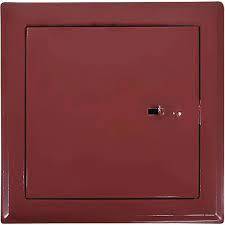 DRZWICZKI KOMINOWE STALOWE 140X140 STAL CZERWONA