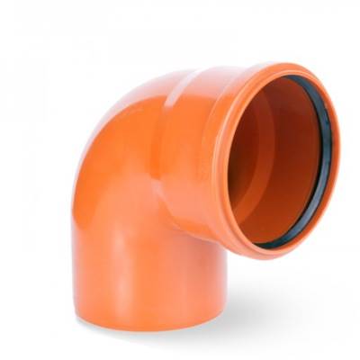 KOLANO kan. PVC DN 160-87 stop