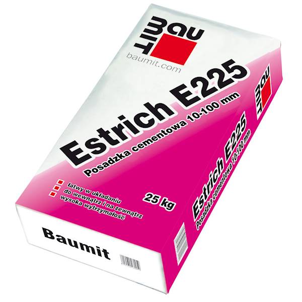 WYLEWKA BETONOWA 25KG BAUMIT ESTRICH E225 10-100MM