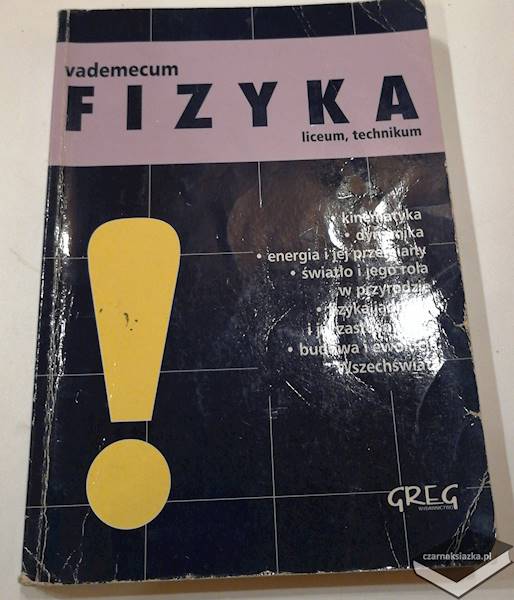 MINI ściąga Vademecum Fizyka liceum, technikum. Greg