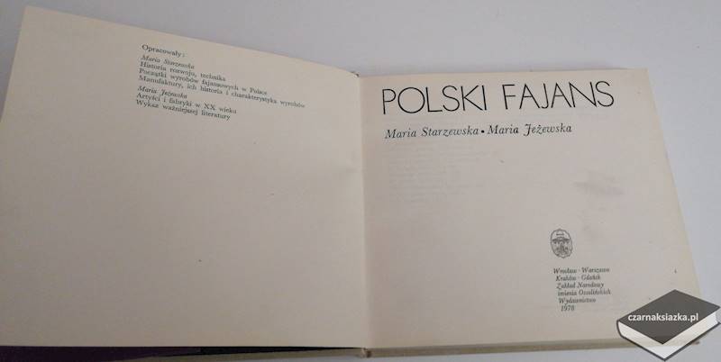Polski fajans -  Maria Starzewska, Maria Jeżewska 