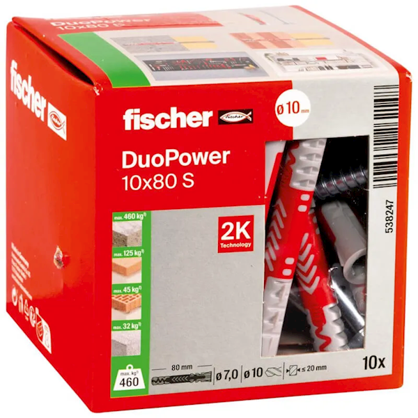 kołek z wkrętem 12x60 DUOPOWER 538248