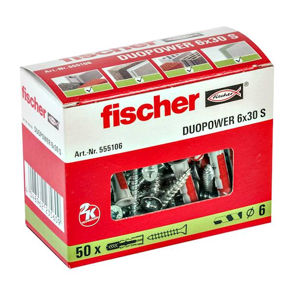 kołek z wkrętem 06x030 DUOPOWER 535459