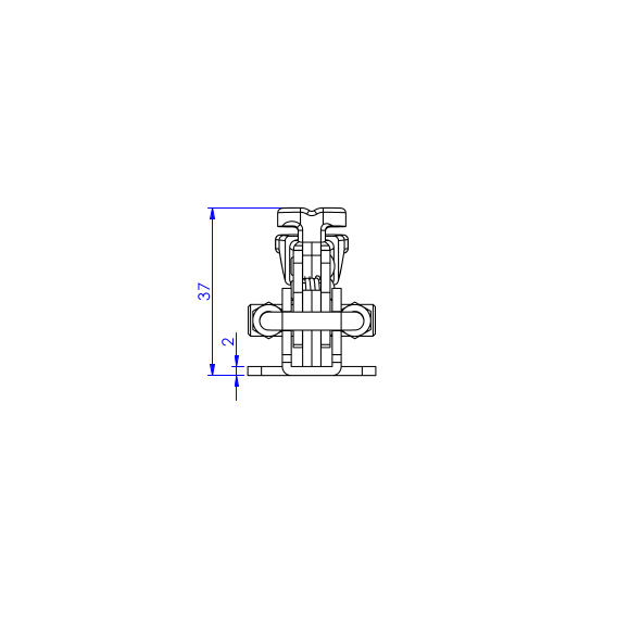 Zapięcia z blokadą  163 kg - STAL CYNKOWANA