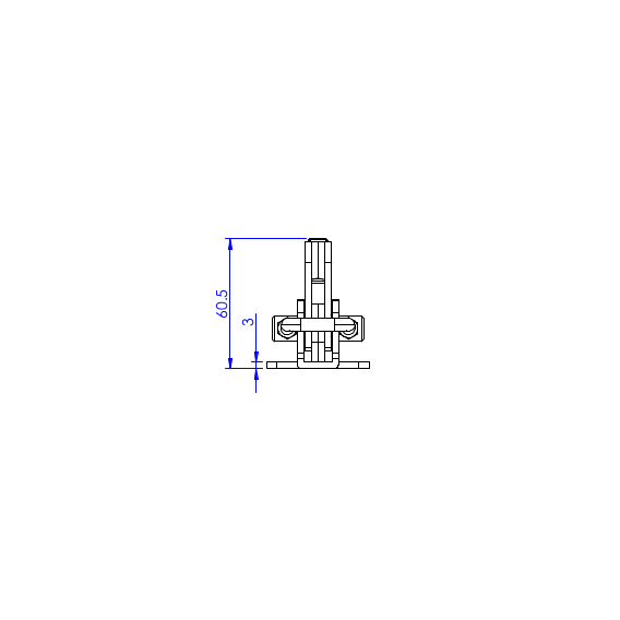 Zapięcia poziome  400 kg - STAL CYNKOWANA