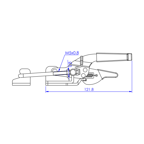 Zapięcia z blokadą  318 kg - STAL CYNKOWANA