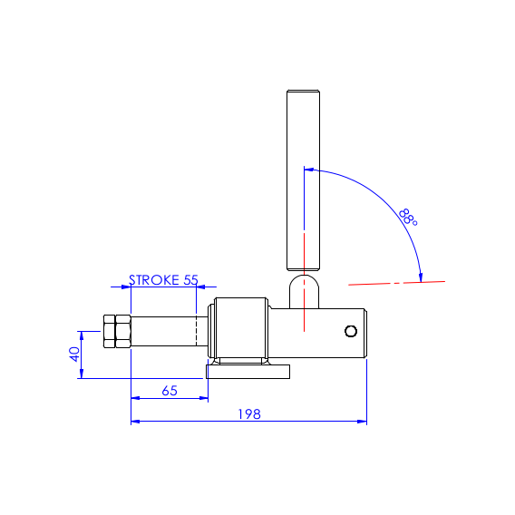 Dociskacz suwakowy 2273 kg