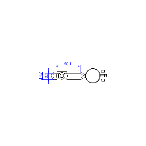 Dociskacz pionowy 250 kg - STAL CYNKOWANA