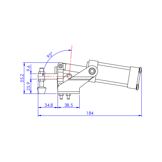 Docisk pneumatyczny   95 kg