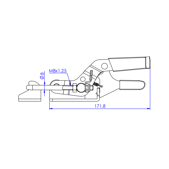 Zapięcia z blokadą  900 kg - STAL CYNKOWANA