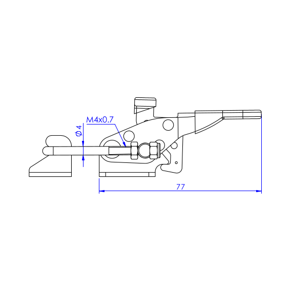 Zapięcia z blokadą  163 kg - STAL CYNKOWANA