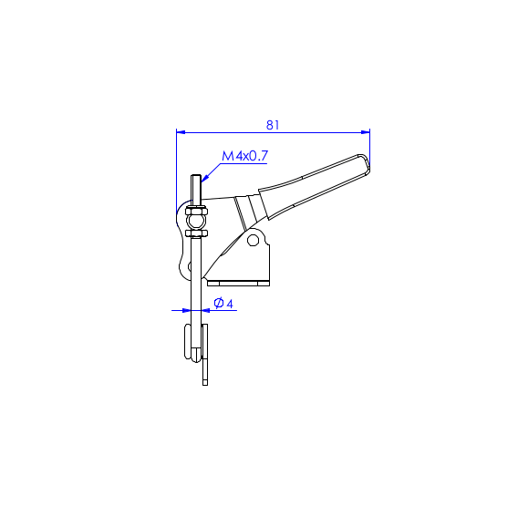 Zapięcia pionowe 225 kg STAL CYNKOWANA