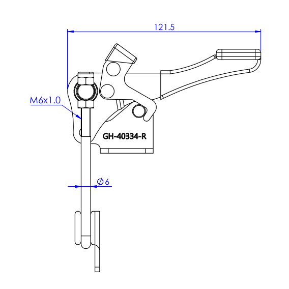 Zapięcia z blokadą  450 kg - STAL CYNKOWANA