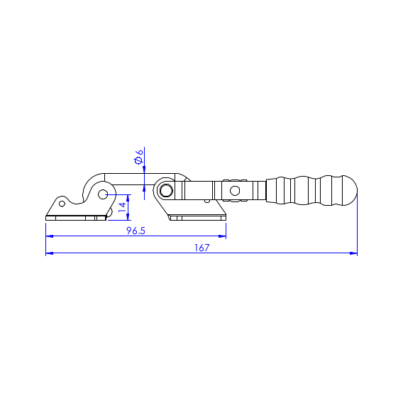 Zapięcia hakowe 200 kg - STAL CYNKOWANA