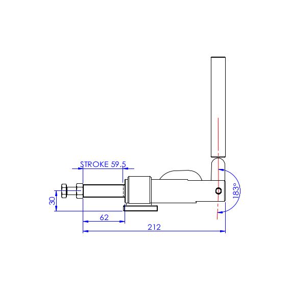 Dociskacz suwakowy 1136 kg
