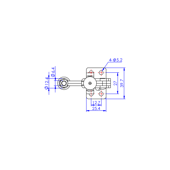 Dociskacz pionowy  91 kg - STAL CYNKOWANA