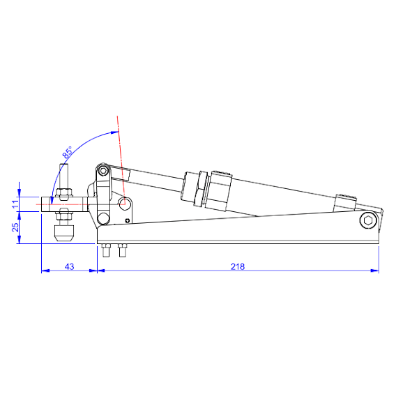 Docisk pneumatyczny  150 kg