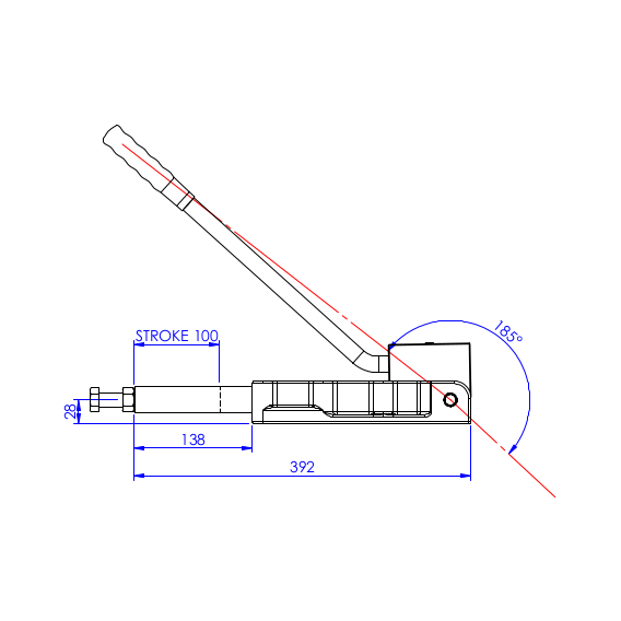 Dociskacz suwakowy 5000 kg