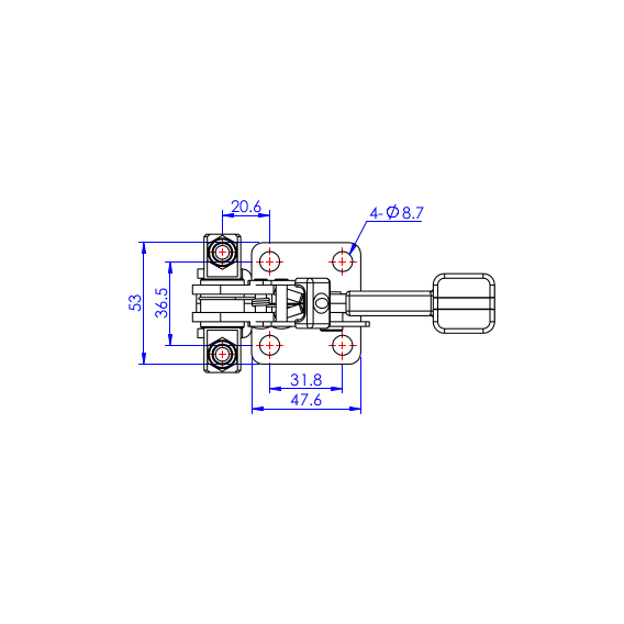 Zapięcia z blokadą  900 kg - STAL CYNKOWANA