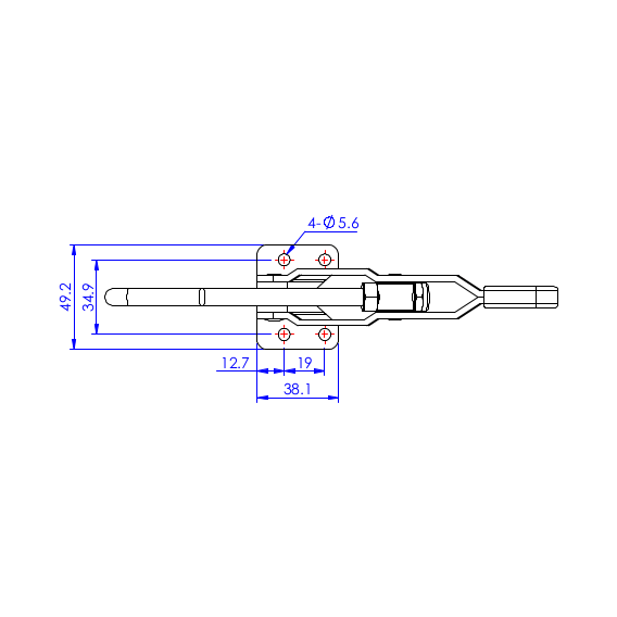 Zapięcia hakowe 170 kg - STAL CYNKOWANA