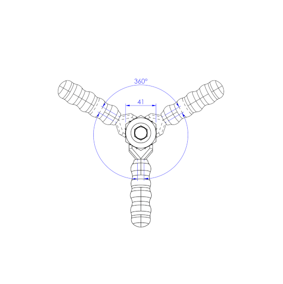 Dociskacz suwakowy  318 kg - STAL CYNKOWANA