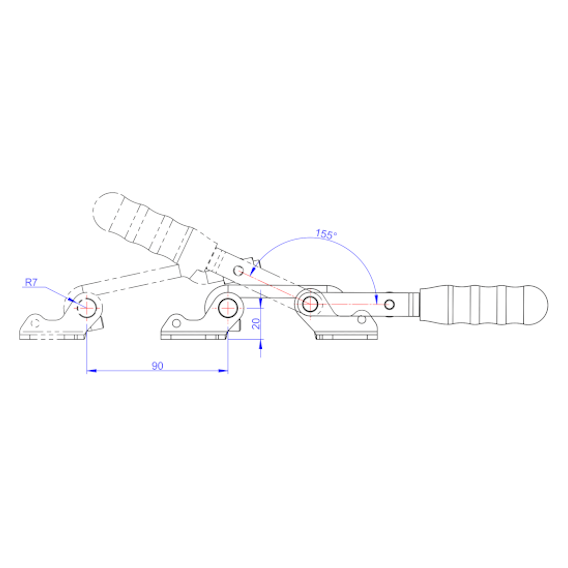 Zapięcia hakowe 400 kg - STAL NIERDZEWNA