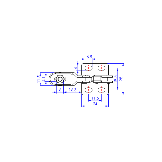 Dociskacz pionowy   30 kg - STAL CYNKOWANA