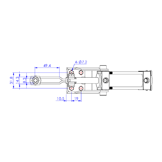 Docisk pneumatyczny  227 kg