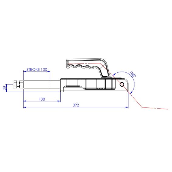 Dociskacz suwakowy 5000 kg