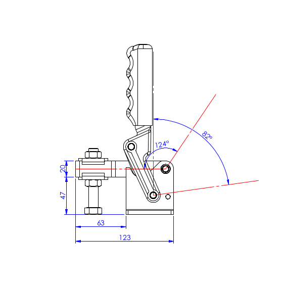 Dociskacz do dużych obciążeń  700 kg