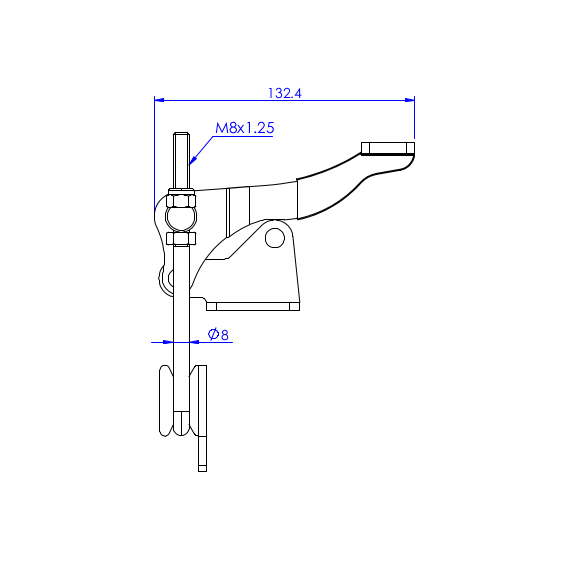 Zapięcia pionowe 900 kg STAL CYNKOWANA