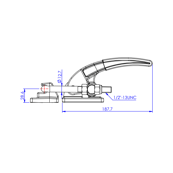 Zapięcia poziome 3400 kg - STAL CYNKOWANA