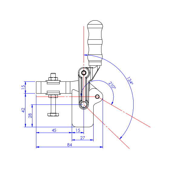 Dociskacz do dużych obciążeń  300 kg