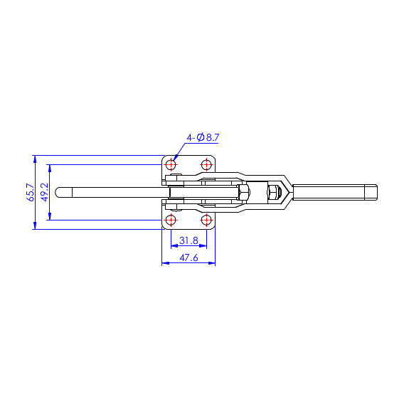 Zapięcia hakowe 340 kg - STAL CYNKOWANA