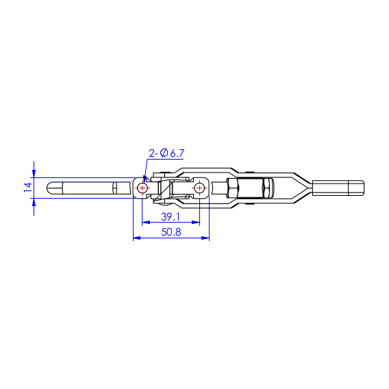 Zapięcia hakowe 170 kg - STAL NIERDZEWNA