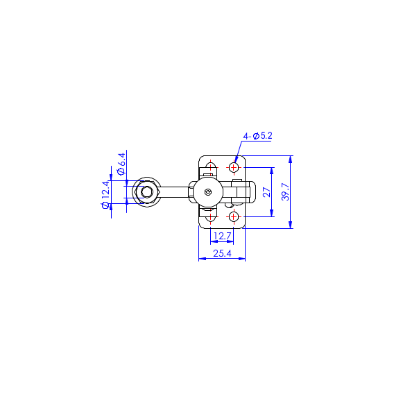 Dociskacz pionowy  91 kg - STAL CYNKOWANA