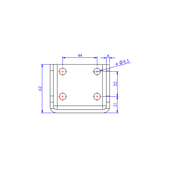 Mocowanie boczne do GH-23502-A & B / GH-24502-A & B / GH-13502-A, B & C / GH-14502-A, B & C