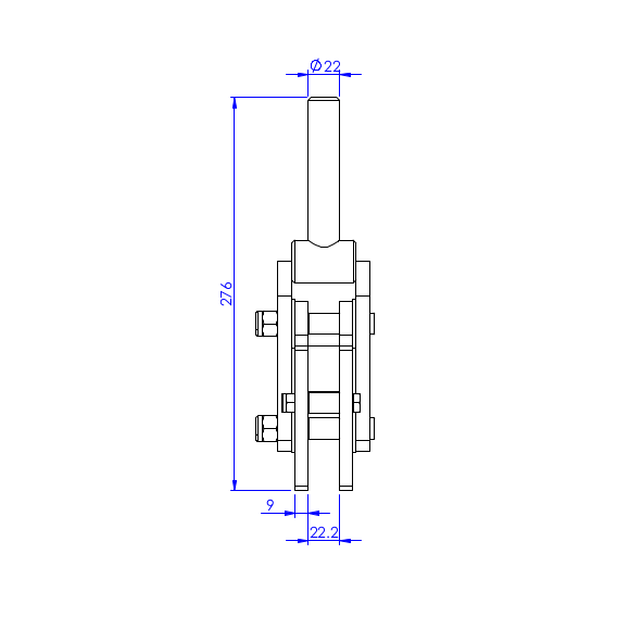 Dociskacz do dużych obciążeń 1600 kg