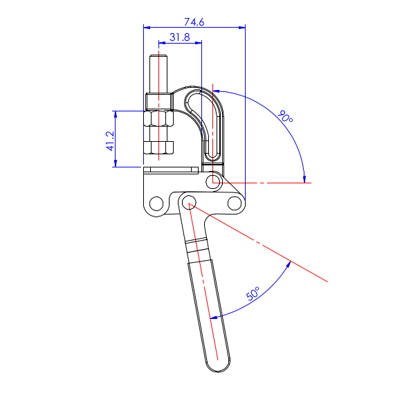 Zaciski 340 kg - STAL CYNKOWANA