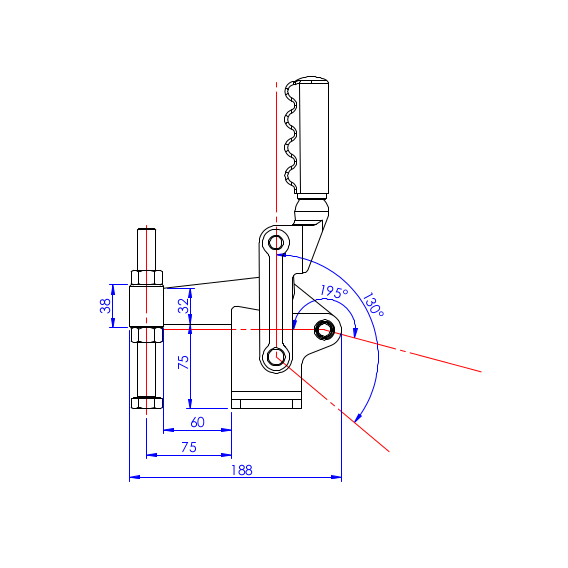 Dociskacz do dużych obciążeń 2400 kg