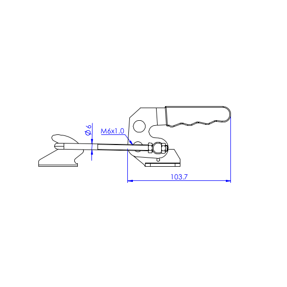 Zapięcia poziome  400 kg - STAL CYNKOWANA