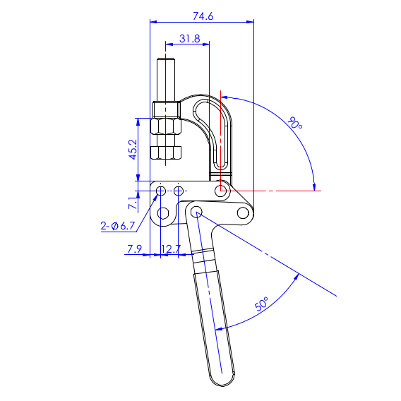 Zaciski 340 kg - STAL CYNKOWANA