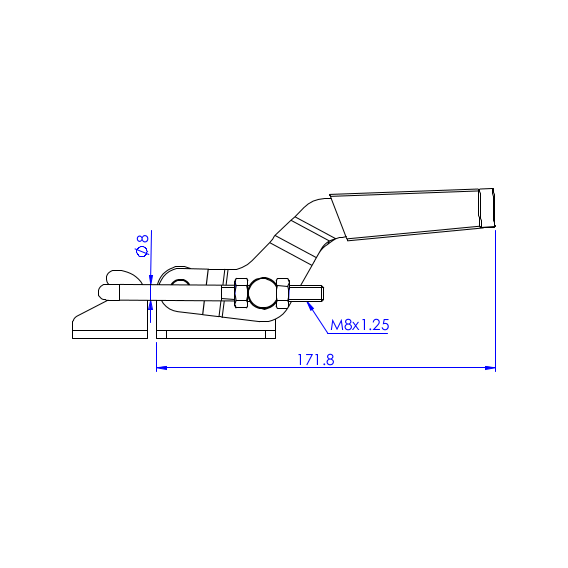 Zapięcia poziome  900 kg - STAL NIERDZEWNA