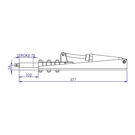 Docisk pneumatyczny 2500 kg