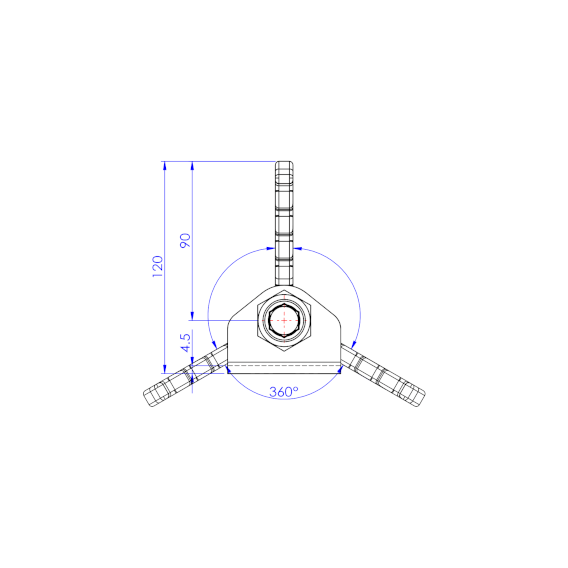 Dociskacz suwakowy  450 kg - STAL CYNKOWANA